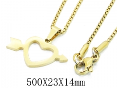 HY Wholesale Stainless Steel 316L Jewelry Necklaces-HY61N1010LLG