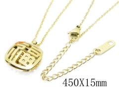 HY Wholesale Stainless Steel 316L Jewelry Necklaces-HY47N0007NB