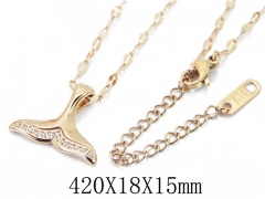 HY Wholesale Stainless Steel 316L Jewelry Necklaces-HY47N0014OLG