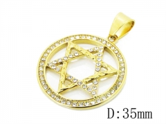 HY Wholesale 316L Stainless Steel CZ Pendant-HY15P0388HJL