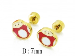 HY Wholesale Stainless Steel Jewelry Studs Earrings-HY67E0406LW