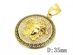 HY Wholesale 316L Stainless Steel CZ Pendant-HY15P0383HKL