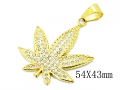 HY Wholesale 316L Stainless Steel CZ Pendant-HY15P0363HJO