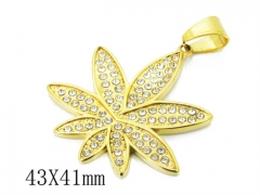 HY Wholesale 316L Stainless Steel CZ Pendant-HY15P0364HJO