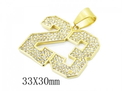 HY Wholesale 316L Stainless Steel CZ Pendant-HY15P0378HPO