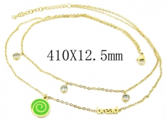 HY Wholesale Stainless Steel 316L Jewelry Necklaces-HY25N0110HKL