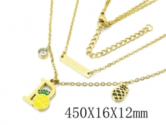 HY Wholesale Stainless Steel 316L Jewelry Necklaces-HY25N0119HKL