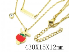 HY Wholesale Stainless Steel 316L Jewelry Necklaces-HY25N0117HKK