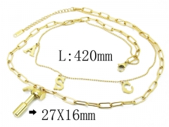 HY Wholesale Stainless Steel 316L Jewelry Necklaces-HY80N0415HIF
