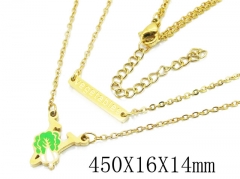 HY Wholesale Stainless Steel 316L Jewelry Necklaces-HY25N0111HKL