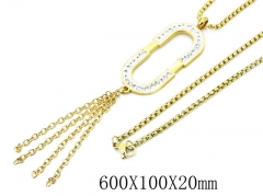 HY Wholesale Stainless Steel 316L Jewelry Necklaces-HY02N0208HIY