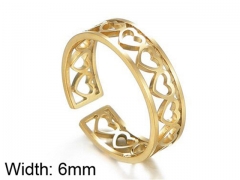 HY Wholesale 316L Stainless Steel Fashion Rings-HY0035R063