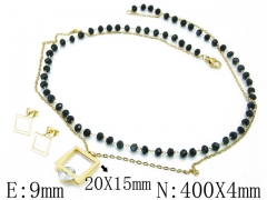 HY Wholesale 316L Stainless Steel CZ jewelry Set-HY26S0081HZL