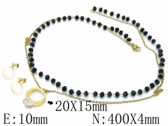 HY Wholesale 316L Stainless Steel CZ jewelry Set-HY26S0083HZL