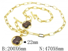 HY Wholesale Jewelry Necklaces Bracelets Sets-HY62S0307IHE