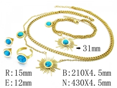 HY Wholesale 316L Stainless Steel Jewelry Set-HY49S0006JWW