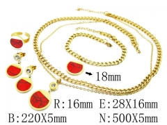 HY Wholesale 316L Stainless Steel Jewelry Set-HY49S0024JSS