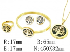 HY Wholesale 316L Stainless Steel Jewelry Set-HY49S0023JGG