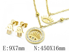 HY Wholesale 316L Stainless Steel Jewelry Set-HY49S0012HHV