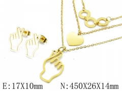 HY Wholesale 316L Stainless Steel Jewelry Set-HY49S0010HIV