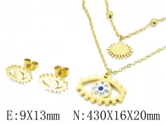 HY Wholesale 316L Stainless Steel Jewelry Set-HY49S0001HFF