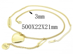 HY Wholesale Stainless Steel 316L Jewelry Necklaces-HY32N0277HHL