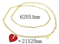 HY Wholesale Stainless Steel 316L Jewelry Necklaces-HY92N0333HJW