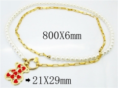 HY Wholesale Stainless Steel 316L Jewelry Necklaces-HY21N0024IRR