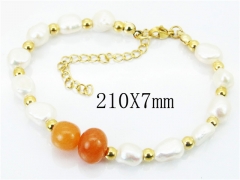 HY Wholesale 316L Stainless Steel Bracelets (Pearl)-HY85B0301HIU
