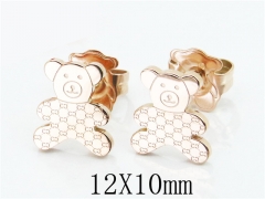 HY Wholesale Stainless Steel Bear Earrings-HY90E0313HHA