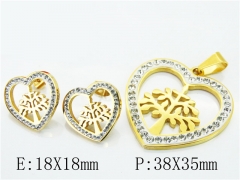 HY Wholesale 316L Stainless Steel Lover jewelry Set-HY64S1226HLX