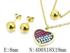 HY Wholesale 316L Stainless Steel Lover jewelry Set-HY85S0350OQ