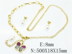 HY Stainless Steel jewelry Pearl Set-HY85S0336PLR