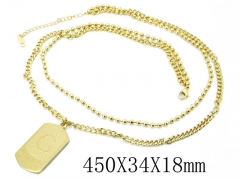 HY Wholesale Stainless Steel 316L Jewelry Necklaces-HY80N0456HKF