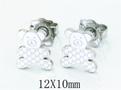 HY Wholesale Stainless Steel Bear Earrings-HY90E0311HZZ