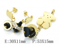 HY 316L Stainless Steel jewelry Bears Set-HY64S1250HJS