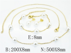 HY Stainless Steel jewelry Pearl Set-HY59S1740HIQ