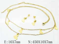 HY Wholesale 316L Stainless Steel Lover jewelry Set-HY59S1717OLE