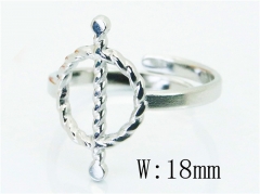 HY Wholesale Stainless Steel 316L Open Rings-HY20R0217MW
