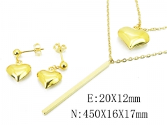 HY Wholesale 316L Stainless Steel Lover jewelry Set-HY59S1703HEE