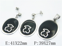 HY 316L Stainless Steel jewelry Bears Set-HY64S1242NB