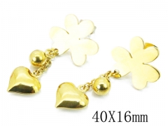 HY Wholesale 316L Stainless Steel Drops Earrings-HY64E0453HHA