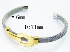 HY Wholesale 316L Stainless Steel Bangle (Steel Wire)-HY64B1469HKY