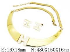 HY Wholesale 316 Stainless Steel jewelry Shell Set-HY64S1262ILG