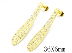HY Wholesale 316L Stainless Steel Drops Earrings-HY64E0437HHW