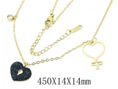HY Wholesale Stainless Steel 316L Jewelry Necklaces-HY49N0014HHD