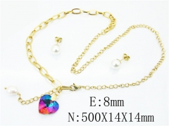HY Wholesale 316L Stainless Steel Lover jewelry Set-HY85S0330PW