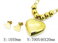 HY Wholesale 316L Stainless Steel Lover jewelry Set-HY85S0338HJA