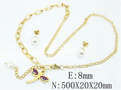 HY Stainless Steel jewelry Pearl Set-HY85S0334PLD