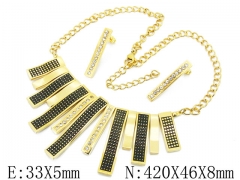 HY Wholesale 316L Stainless Steel Jewelry Set-HY64S1271ILG